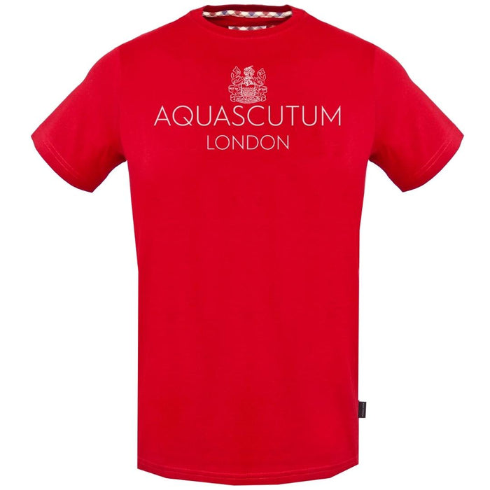 Aquascutum Herren Tsia126 52 T-Shirt Rot