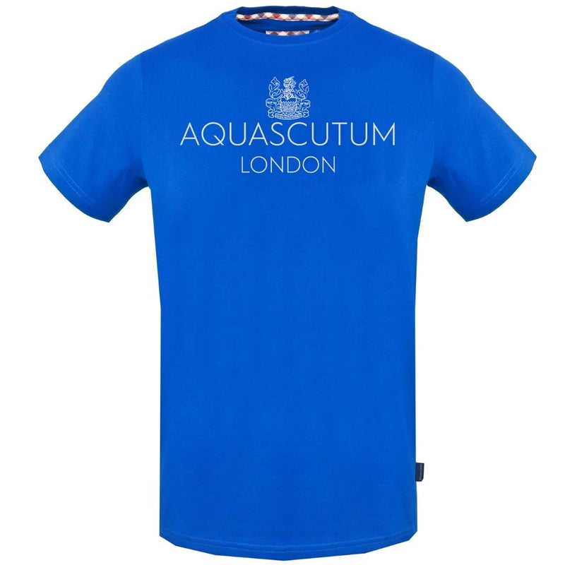 Aquascutum Herren Tsia126 81 T-Shirt Blau