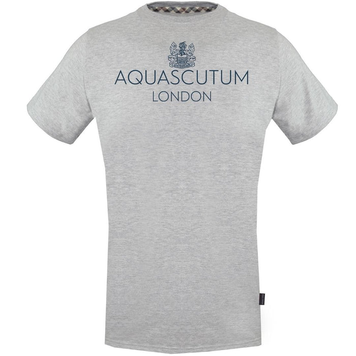 Aquascutum Mens Tsia126 94 T Shirt Grey
