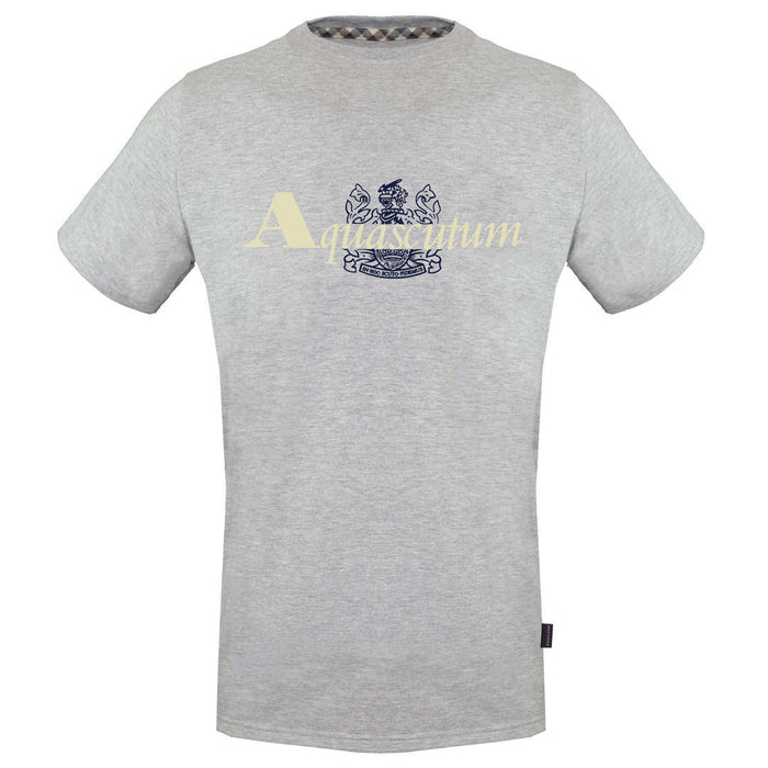 Aquascutum Mens Tsia12 94 T Shirt Grey