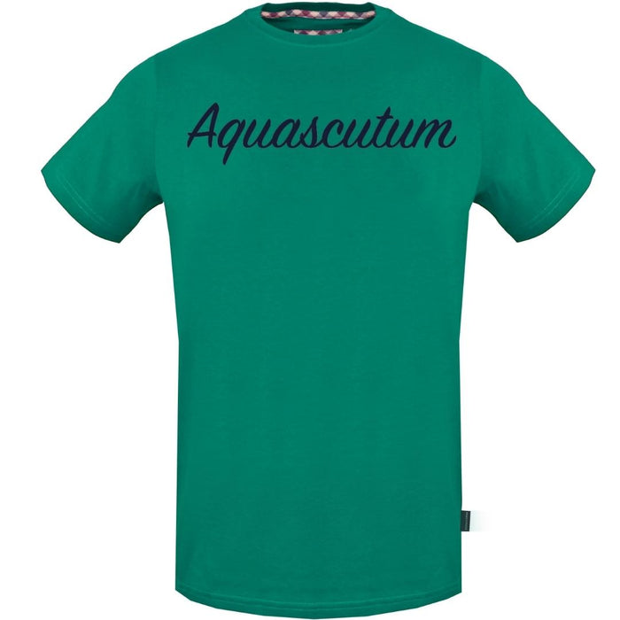 Aquascutum Mens Tsia131 32 T Shirt Green