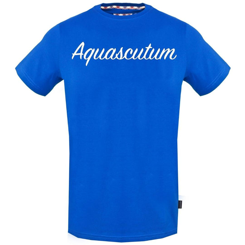 Aquascutum Herren Tsia131 81 T-Shirt Blau