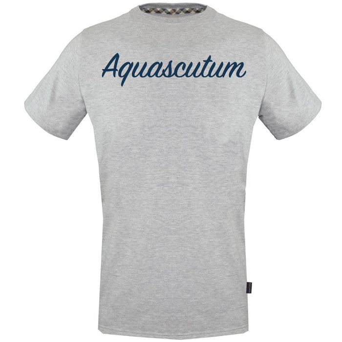 Aquascutum Mens Tsia131 94 T Shirt Grey