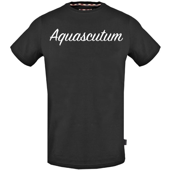 Aquascutum Mens Tsia131 99 T Shirt Black