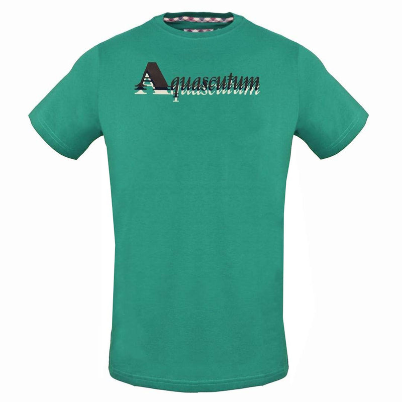 Aquascutum Herren Tsia15 32 T-Shirt Grün