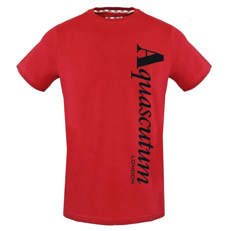 Aquascutum Mens Tsia18 52 T Shirt Red