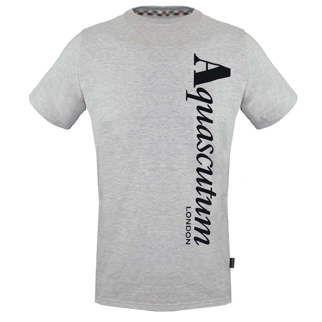 Aquascutum Herren Tsia18 94 T-Shirt Grau