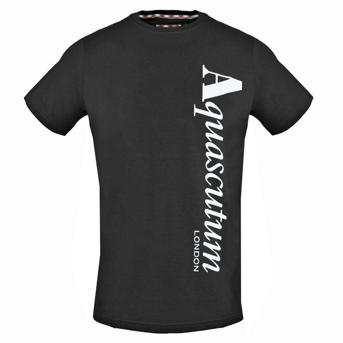Aquascutum Mens Tsia18 99 T Shirt Black