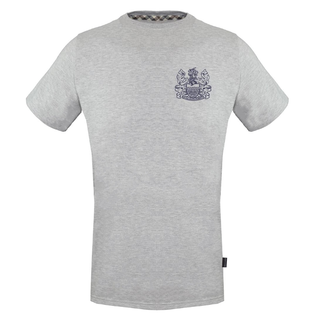 Aquascutum Mens Tsia29 94 T Shirt Grey