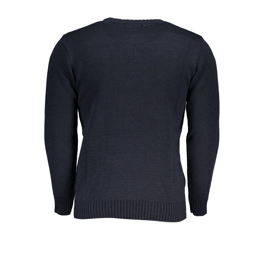 U.S. Grand Polo Blue Acrylic Sweater