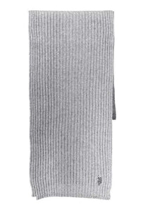 US POLO ASSN. Eleganter grauer Schal aus Woll-Kaschmir-Mischung