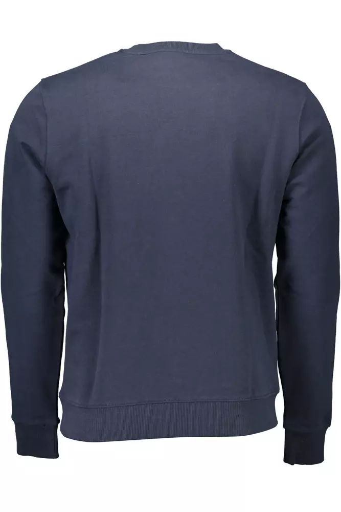 US POLO ASSN. Klassisches blaues Baumwoll-Sweatshirt mit Logo