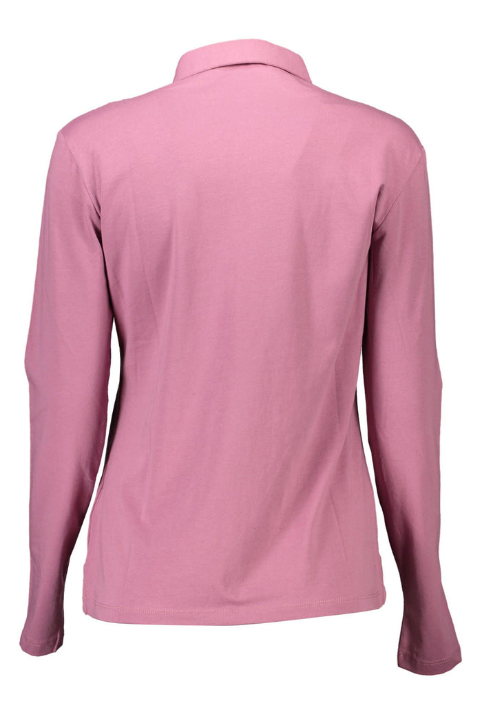 US POLO ASSN. Schickes Langarm-Poloshirt in Rosa für Damen