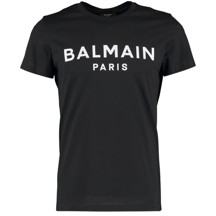 Balmain Mens T Shirt Yh1Ef000 Bb65 Eab Black